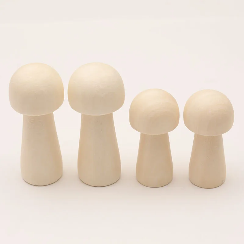 85 мм 65 DIY деревянный колышек гриб живописи незавершенной Изделия из дерева для