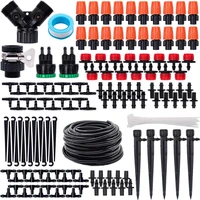 151pcs irrigation kit 25m mini drip irrigation system with adjustable nozzle sprinkler sprayer and dripper automatic