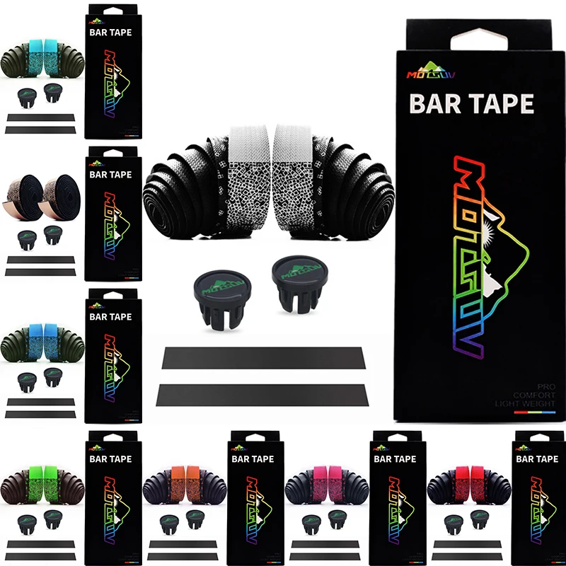 

Set Handlebar Tape Road bike Bicycle Soft Anti-slip Breathable Cycling