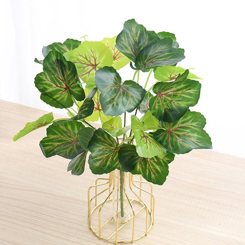 Artificial Palm Fake Tree Variegated Leaf Plant Indoor Outdoor Home Hawaiian Party Decorations Wedding Table Popular |