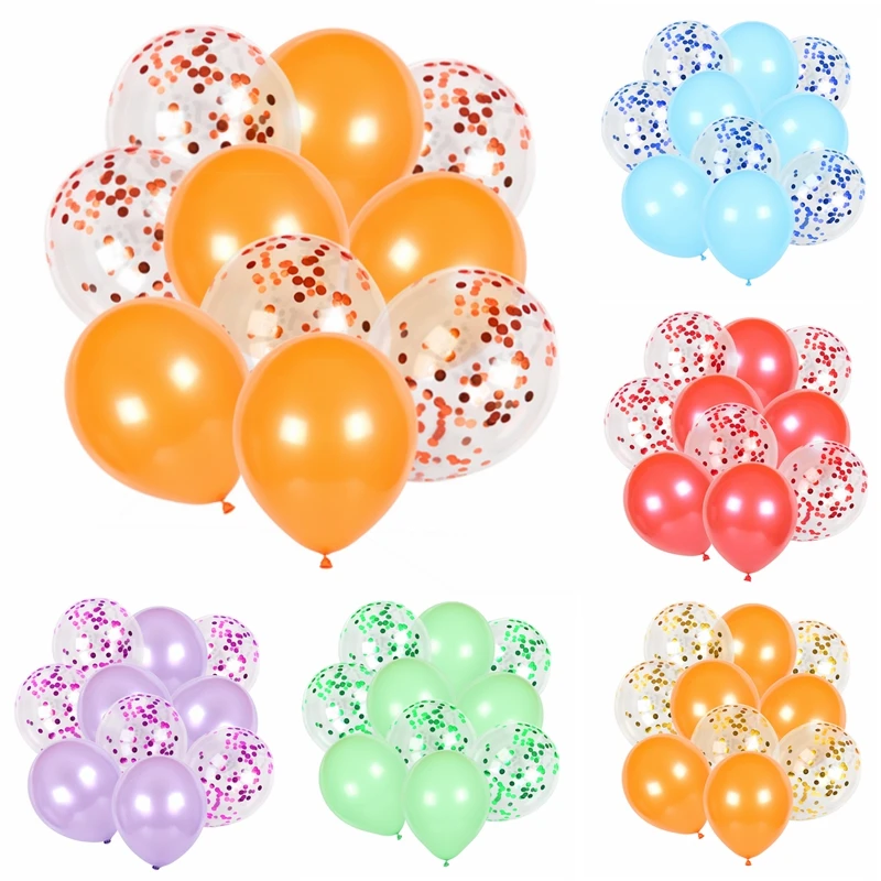 10 шт 12 дюймов цвета розового золота прозрачные латексные воздушные шары