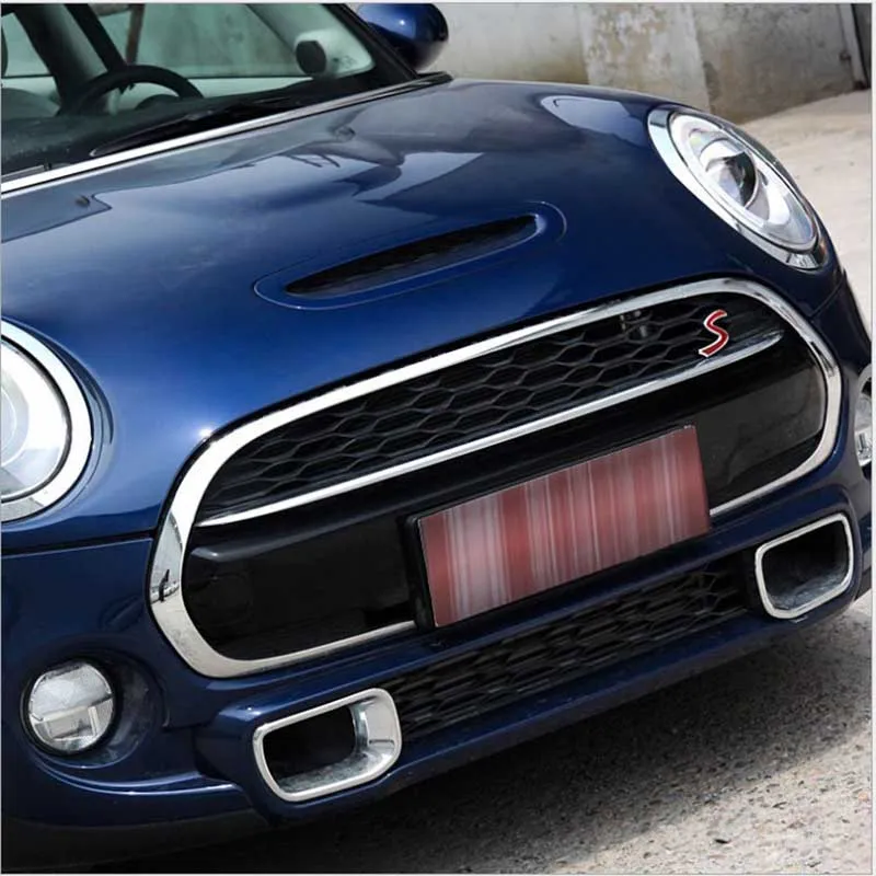 3D металлическая S Передняя решетка эмблема наклейка для Mini Cooper R60 R50 R52 R53 R56 R57 R58 JCW