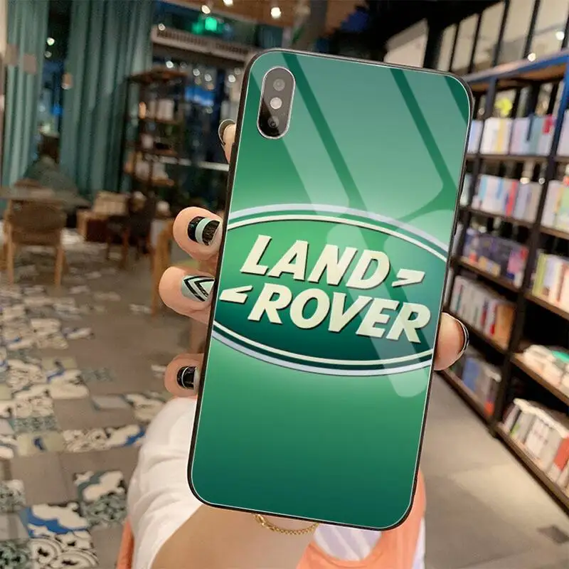 Чехол для телефона известный suv Land Rover черный корпус из закаленного стекла iPhone 11 Pro