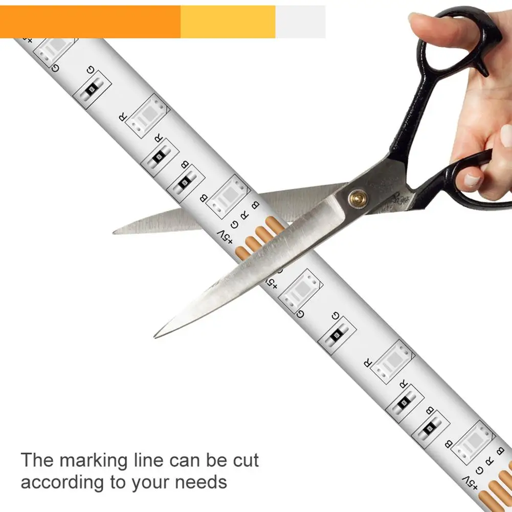 

RGB LED Strip Light Remote Control 16COLOR USB Flexible Strip With Self-adhesive Tape Waterproof Outdoor Garden Party Decoration