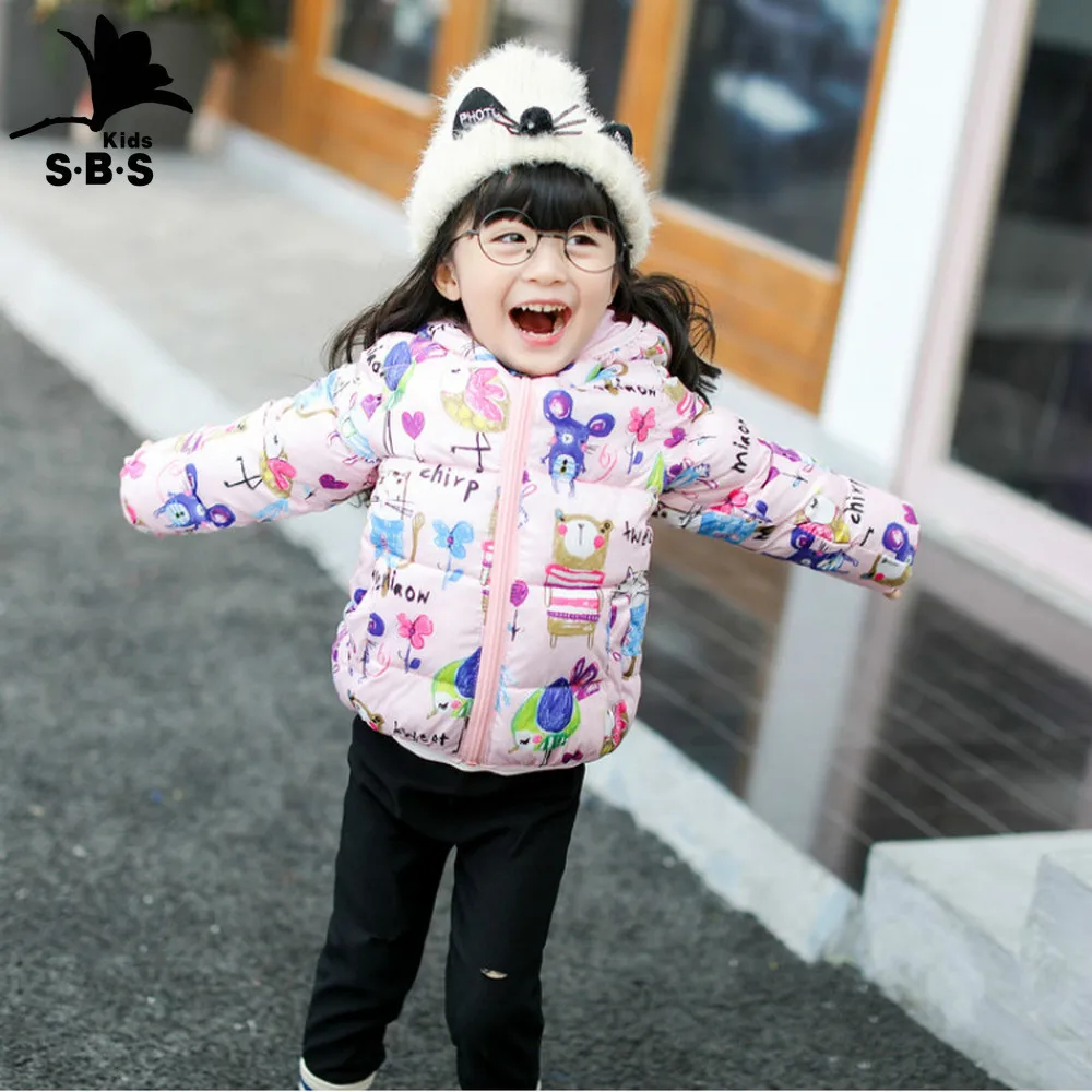 От 1 до 5 лет Детская куртка пуховое пальто зимняя для маленьких девочек парка