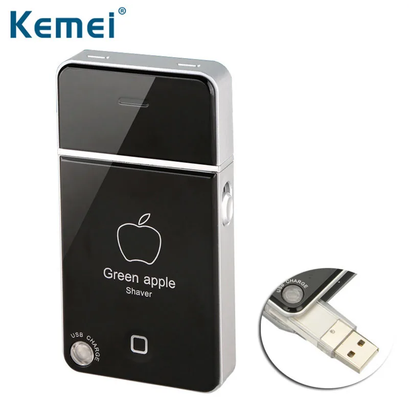 Kemei электробритва перезаряжаемая бритва с USB возвратно-поступательный триммер для бороды Портативный станок для бритья усов km-1880 40D
