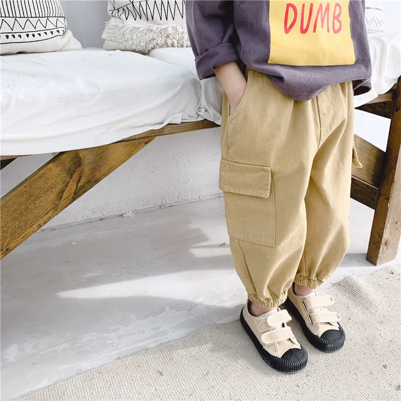 

Children's Casual Pants 2020 Spring Autumn New Baby Boys Harem Pants Toddler Cargo Pants Kids Casual Trousers Pant 2-7 Years