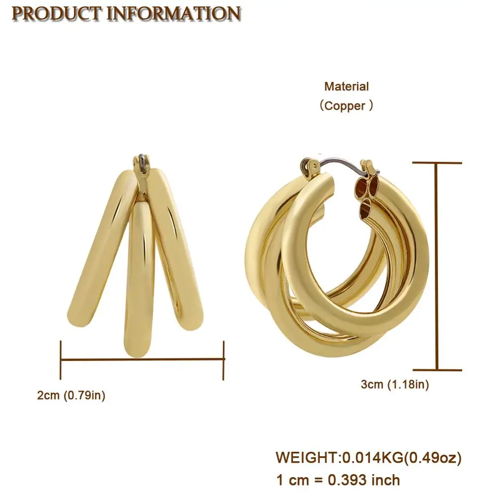 

Girlgo Women Earrings Set Vintage Stud Earrings Bohemian C-shaped Circle Geometric Statement Earring Female Brincos Jewelry 2020