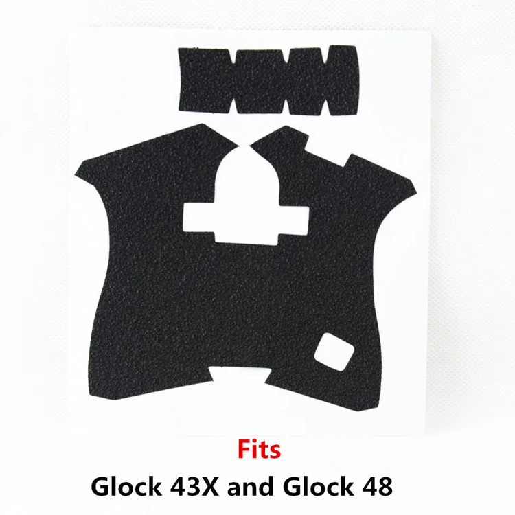 Glock 43X 48 Резиновая текстурная обмотка на заказ для Glock 43 43X48 Пистолетная рамка для ружья клейкая лента 9 мм ручка удлинитель журнал Нескользящая лента - Цвет: Glock 43X 48
