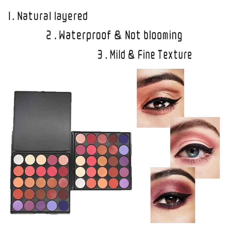 SANIYE 25 цветов водостойкие мерцающие тени для век румяна палитра профессиональные