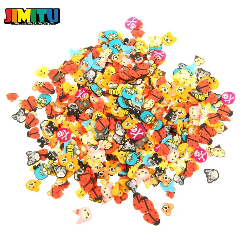 JIMITU 10 видов стилей DIY клейкие Аксессуары декор фрукты Полимерная глина игрушка шпатлевка антистресс желе грязь клей ручная резинка Полимерная глина Малыш игрушка