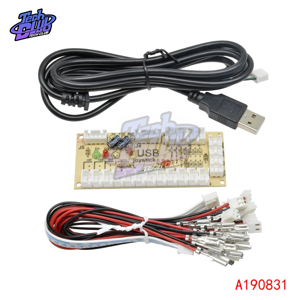 Нулевая задержка аркадный USB-кодировщик ПК для джойстика и кнопки 3D MAME Fight Stick