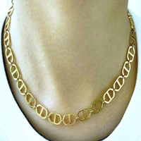 fashion new goddess luxury women necklace gold color luxe jewelry stainless steel