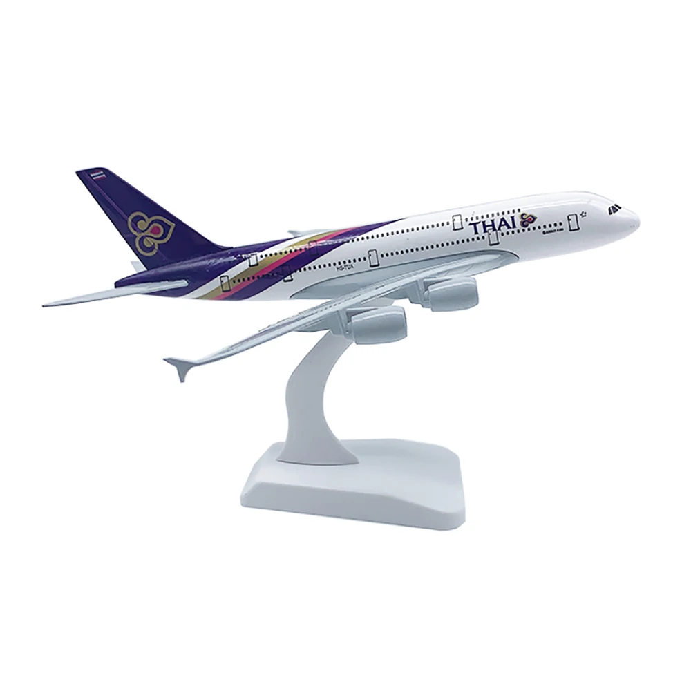 

20cm Aircraft THAI Airways International Airbus A380 Thailand Alloy Plane Model Toys Decoration Children Gift for Collection