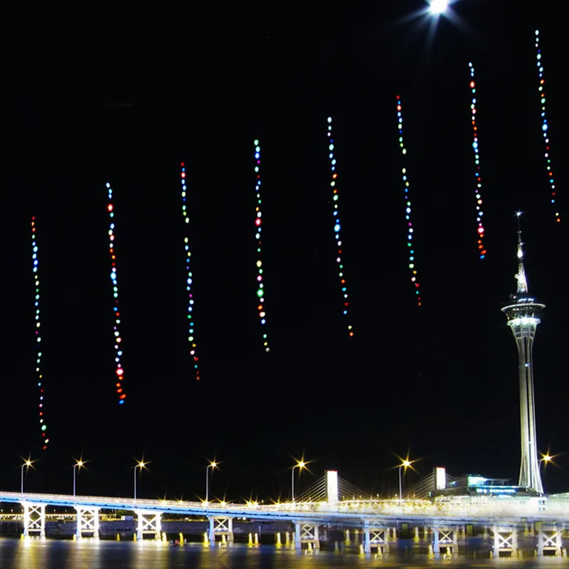 

Бесплатная доставка, блестящий светодиодный воздушный змей, контроллер светильник лески, 10 м, для занятий спортом на открытом воздухе