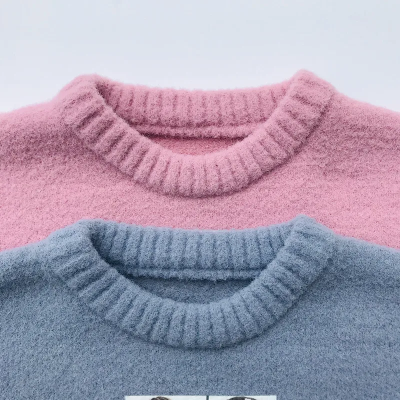 Свитера для маленьких девочек новая зимняя одежда подходит детей 2-5 лет высокое