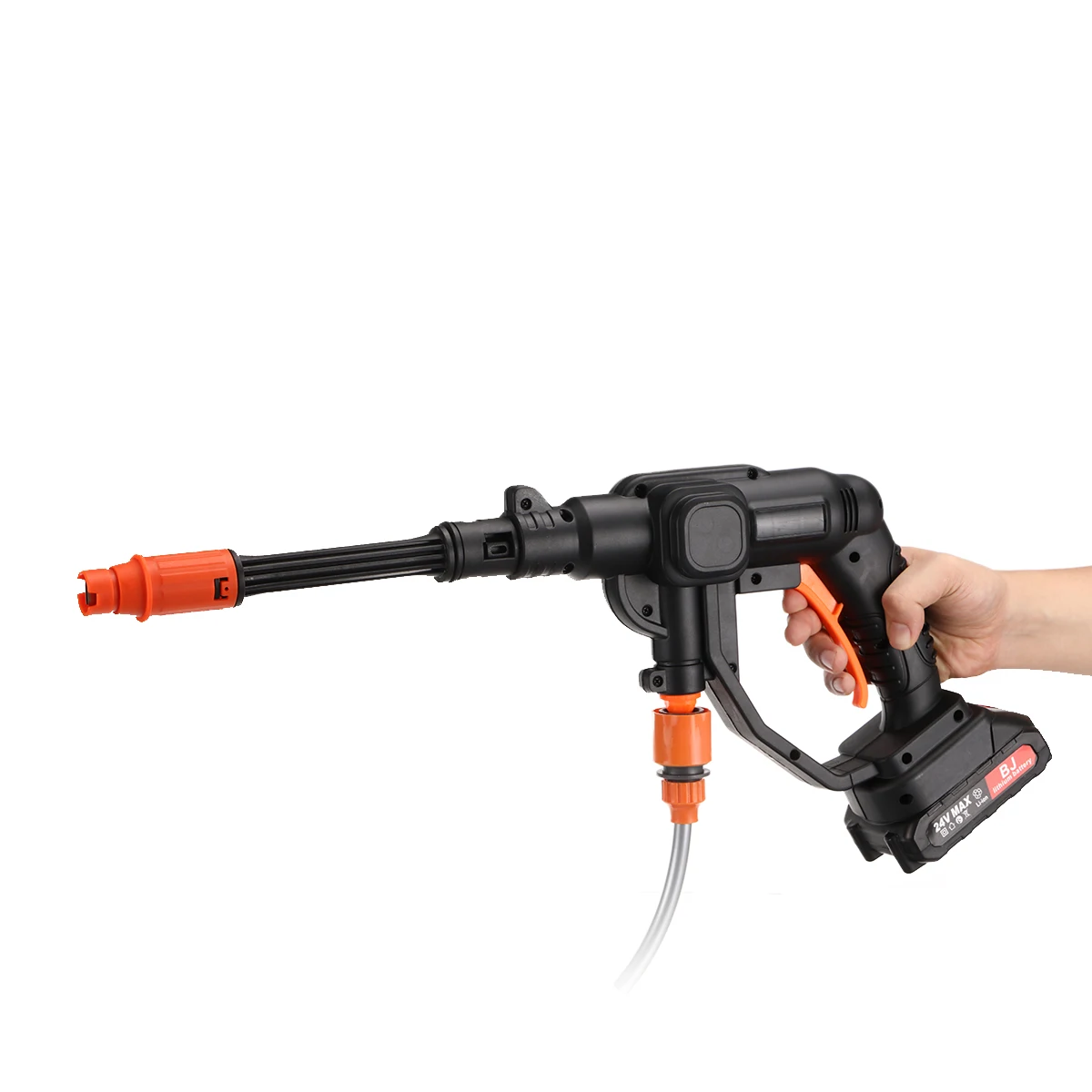 Дешево Беспроводная Автомобильная пенная насадка, 1000 Вт, 24 В, пистолет для мойки высокого давления, портативная электрическая Автомойка с аккумуля...