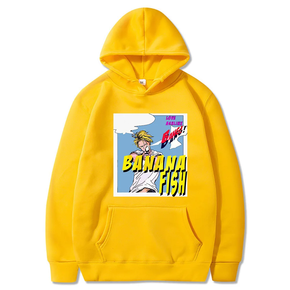 

Banana Fish Priting Oversized Hoodie Sweatshirt Women Long Sleeve Hoodie Sweatshirt Hooded