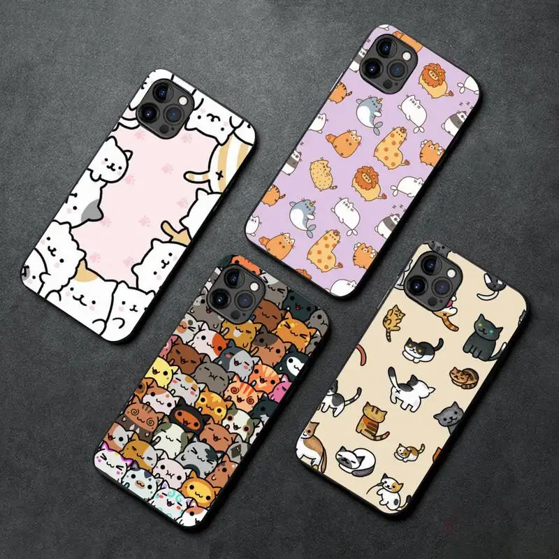 

Cute Funny A Pile Of Cats Art Cat Phone Case For IPhone SE2 11 12 13 Pro XS MAX XS XR 8 7 6 Plus Case