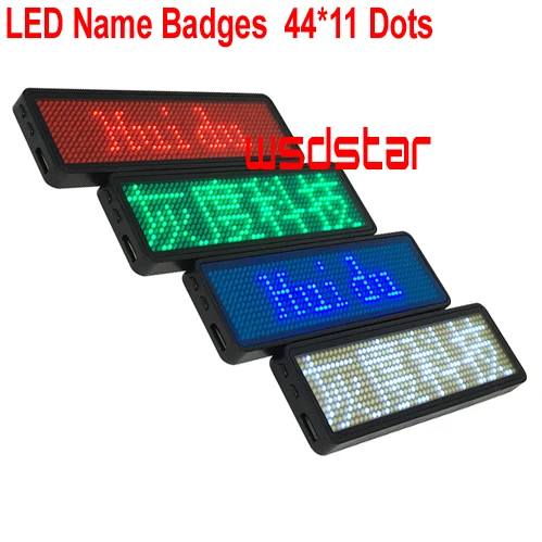 Красный зеленый синий белый цвет HUIDU перезаряжаемый светодиодный знак имени Smd