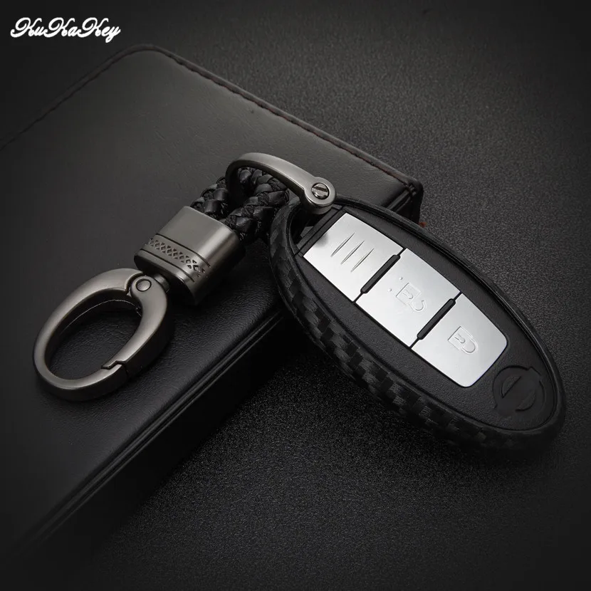 KUKAKEY Чехол для автомобильного ключа чехол Nissan Qashqai Juke Note Almera Teana Tiida Murano Pathfinder