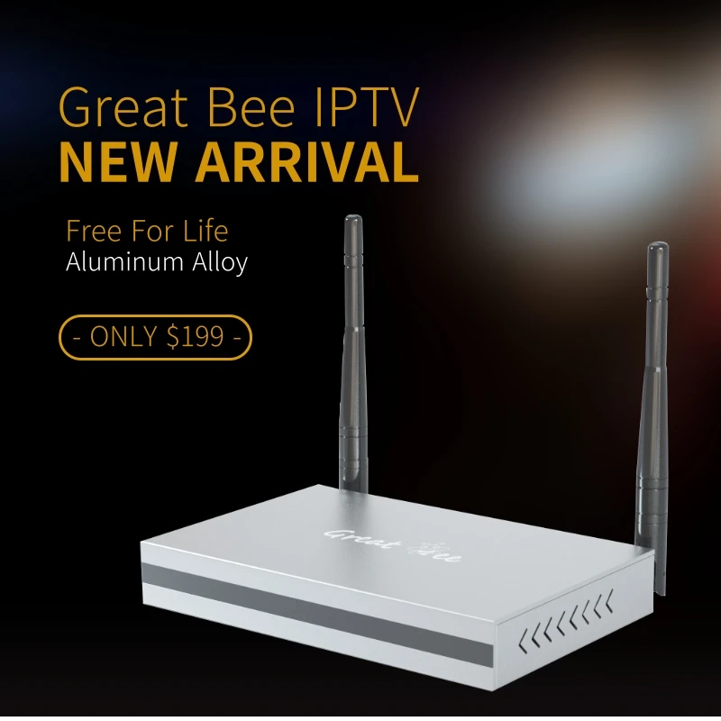 no freezing no lag smart android tv box network player set top box free for life greatbee arab tv android box for iptv free global shipping