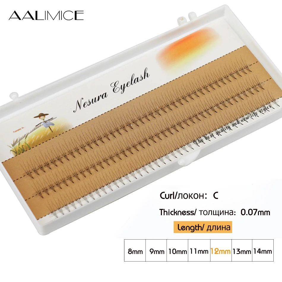 ALIMICE 3D накладные ресницы русский Объем Ложные 60 шт./кор. индивидуальных ресниц для