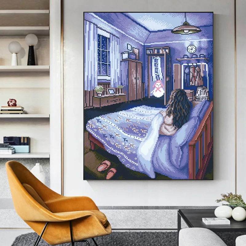 Набор для вышивки сделай сам наборы крестиком 11CT 100% Точная печать DMC холщовых