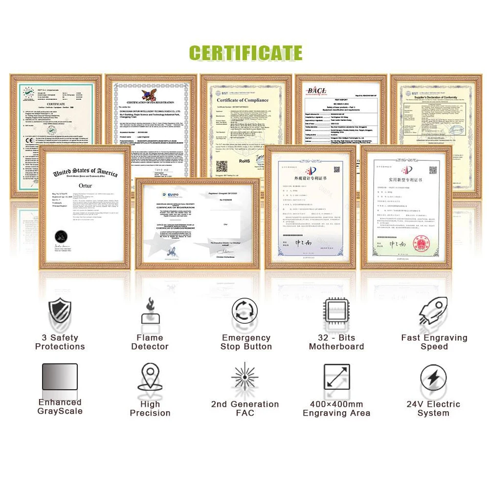 Лазерный резак для дерева акрила 10000 мм/мин высокая скорость 40x40 см | Инструменты