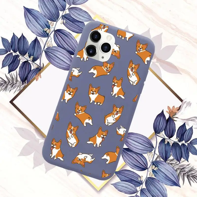 

Chihuahua dog cute painting Phone Case Candy Color for iPhone 6 7 8 11 12 s mini pro X XS XR MAX Plus