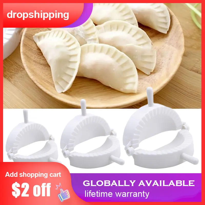

3pcs/Set Dumpling Maker Plastic Dumpling Mould Dough Press Molds DIY Cooking jiaozi Dumpling Maker Kitchen Gadget пельменница