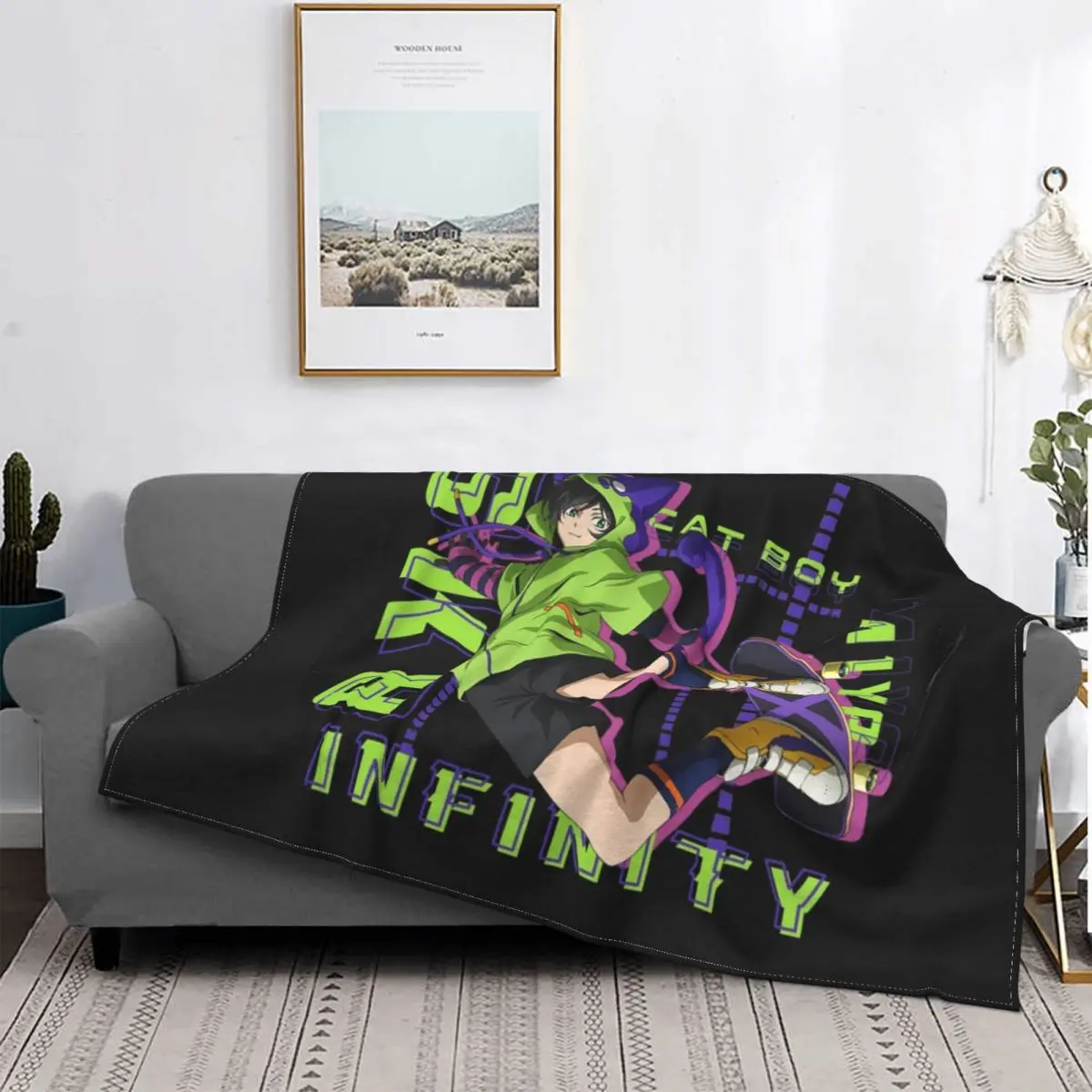 

Одеяло SK8 The Infinity из кораллового флиса, плюшевое аниме, Chinen Miya, скейтборд для мальчиков, теплое диванное одеяло
