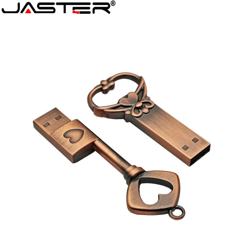 USB флеш накопитель JASTER в виде сердца из чистой меди 4/8/16/32/64 ГБ|USB флэш-накопители| |