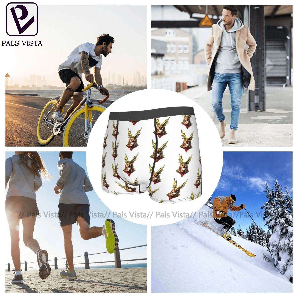 

All Might Underwear Sexy Trenky Sublimation Trunk Polyester Pouch Boy Boxer Brief