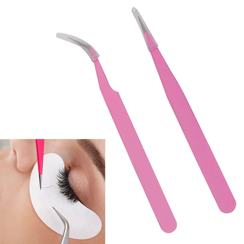 Пинцет для наращивания ресниц из нержавеющей стали |
