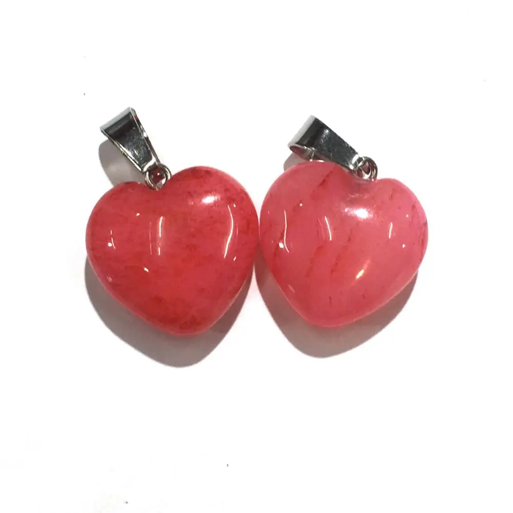 

Natural Semi Precious Stone Pendant Peach shaped Multi material DIY for making necklaces and bracelets 16mm Package sale