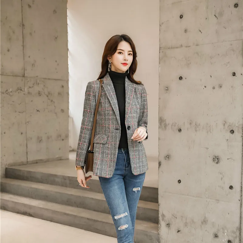 Женский элегантный блейзер для офиса и работы модный Блейзер женская верхняя