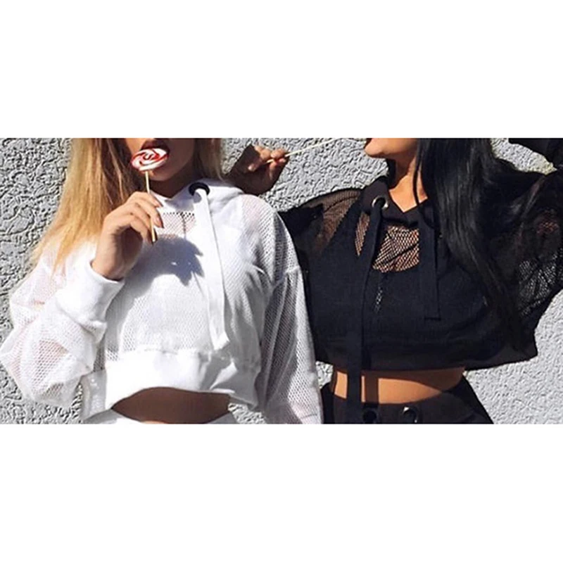 Женские топы женские модные пуловеры в сетку сетчатые сексуальные прозрачные