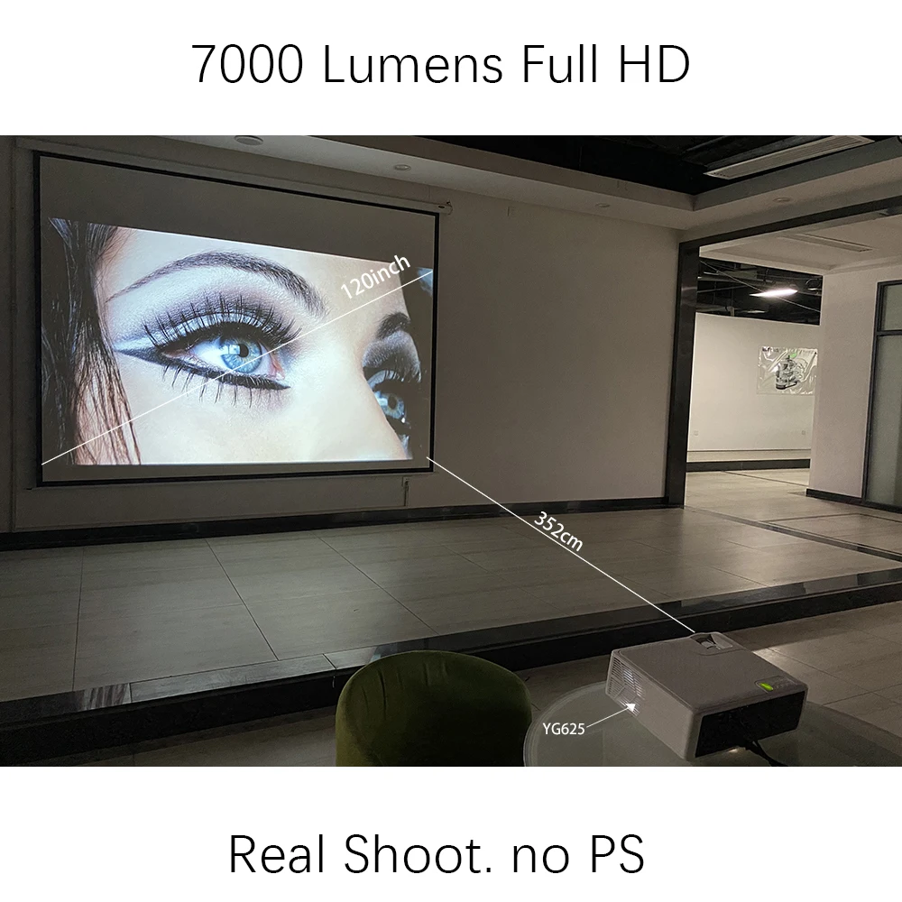 Проектор Jenovox YG625 Full HD 1080P светодиодный 1920x1080P домашний кинотеатр поддержка 4K