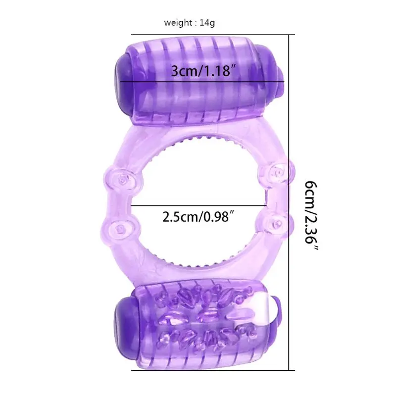 Двойное вибрирующее Кольцо Массажер для упражнений секс игрушка взрослых мужчин