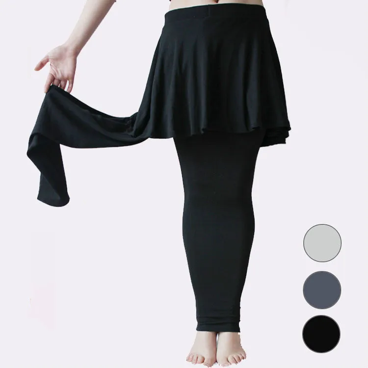 ATHVOTAR, XL-5XL размера плюс, леггинсы с юбкой, женские, повседневные, тонкие, облегающие, высокая талия, одноцветные, эластичные брюки, брюки-карандаш