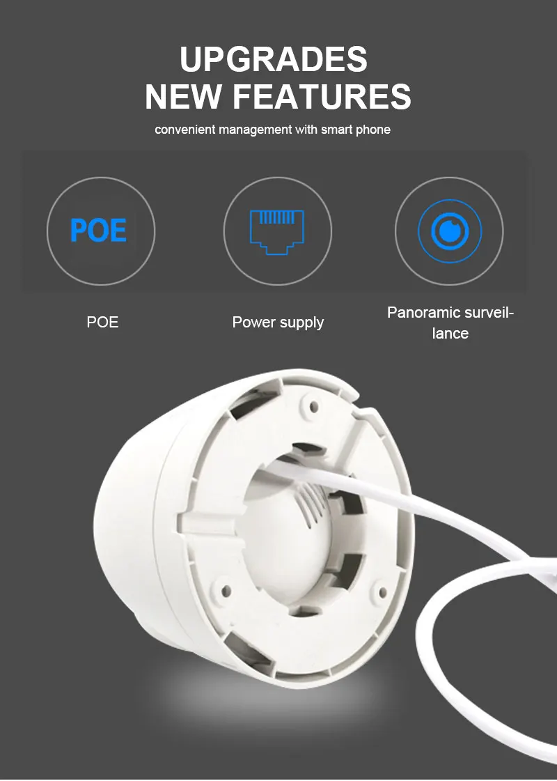 MoGood широкоугольная 5MP IP купольная камера Plug-Play с HIKVISION NVR Встроенный микрофон Поддержка HIKVISION протокол PoE IR