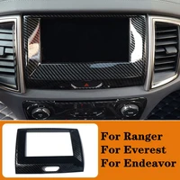 fit for ford ranger everest endeavour accessories 2015 2019 2020 carbon fiber color inner center navigation frame cover