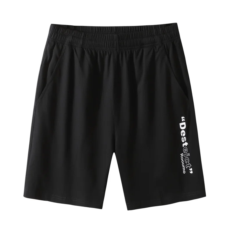 

Summer 2021 new youth men's Plus Size Round Neck printed short sleeve T-shirt shorts suit men's sports