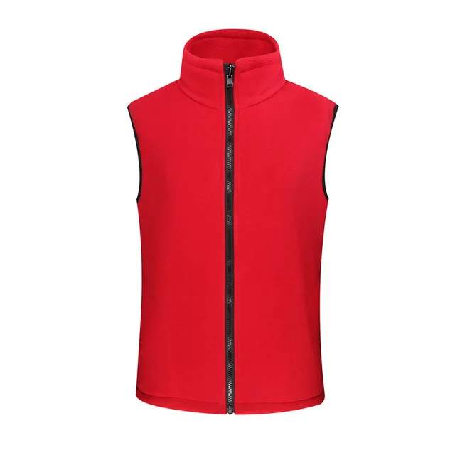 Men Red JACKSANQI мужской женский флисовый теплый флис для походов жилет зимние пальто уличная куртка без рукавов походный охотничий жилет RA297 - Цвет: Men Red
