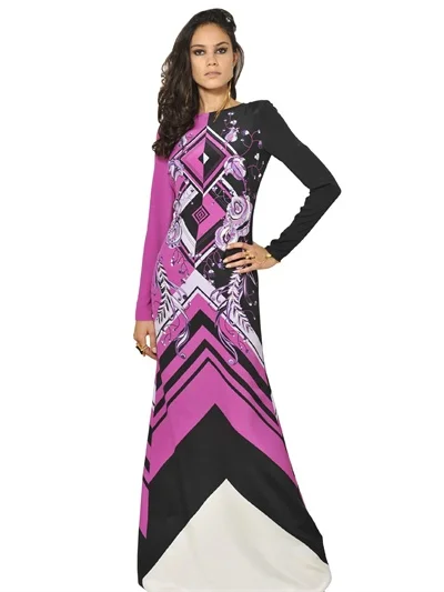 

Autumn New Style Fashion Women Long Bohemian Splicing Temperament Slim Dress Plus Size for Women