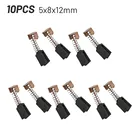 10 шт., 5x8x2, строительные электроинструменты для электродвигателей Black Decker, угловая шлифовальная машина G720, угольные щетки