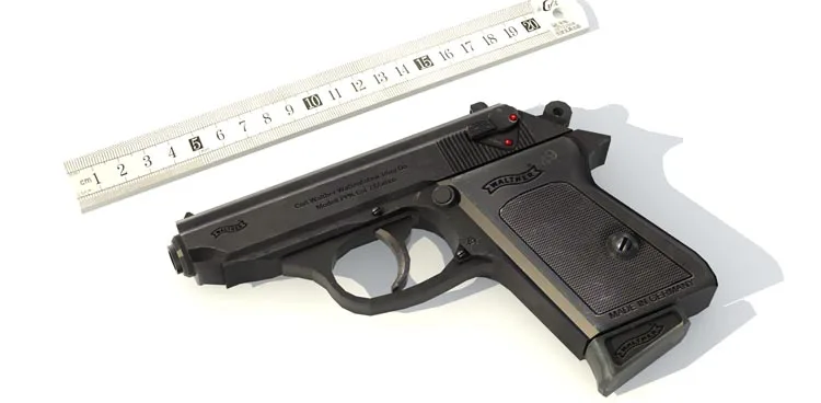 1:1 007 PPK бумажная модель пистолета оружие огнестрельное 3D стерео рисунки ручной