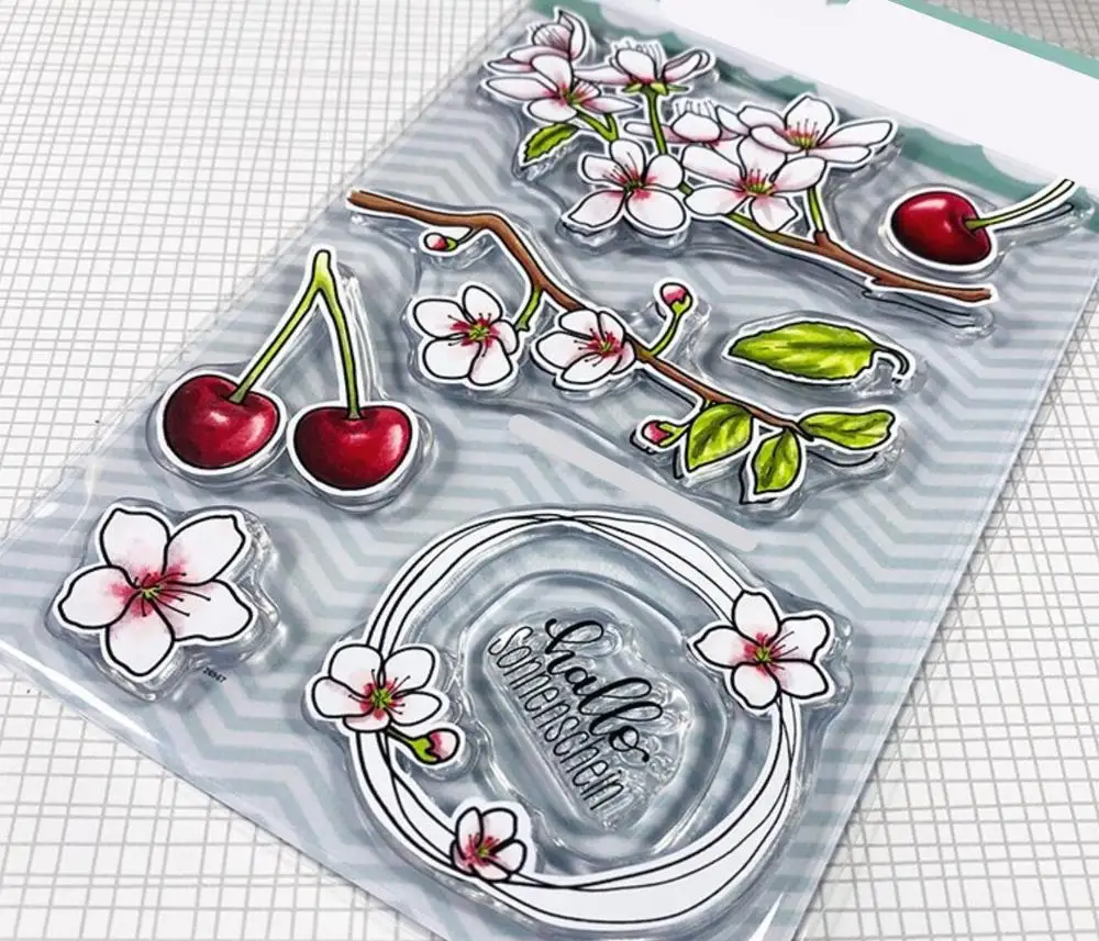 Немецкий прозрачный силиконовый штамп/уплотнение для скрапбукинга