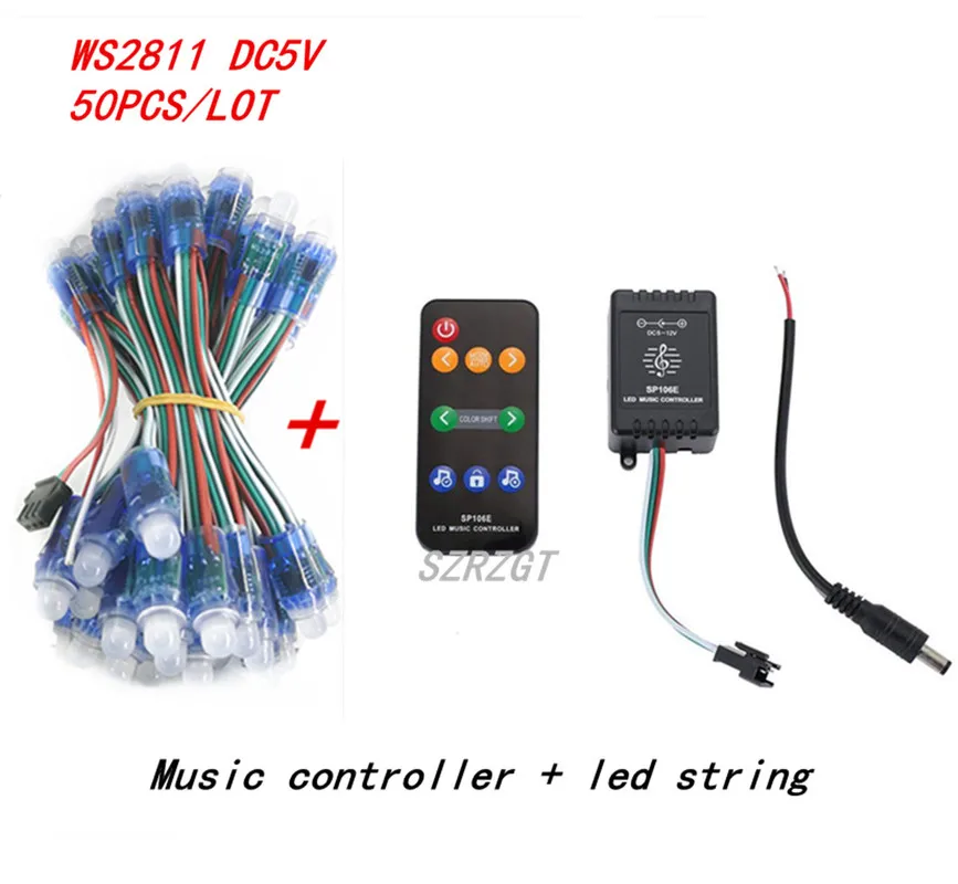 WS2811 RGB светодиодный модуль IP68 Водонепроницаемый DC5V полноцветный пиксельный
